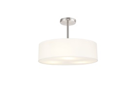 DK0727  Baymont 45cm Semi Flush 5 Light Polished Chrome, White